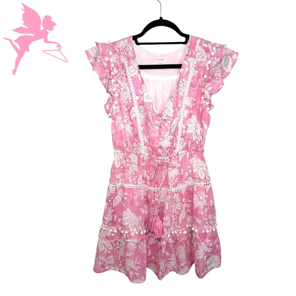 THE KEMBLE SHOP Cece Pom Pom Mini Dress